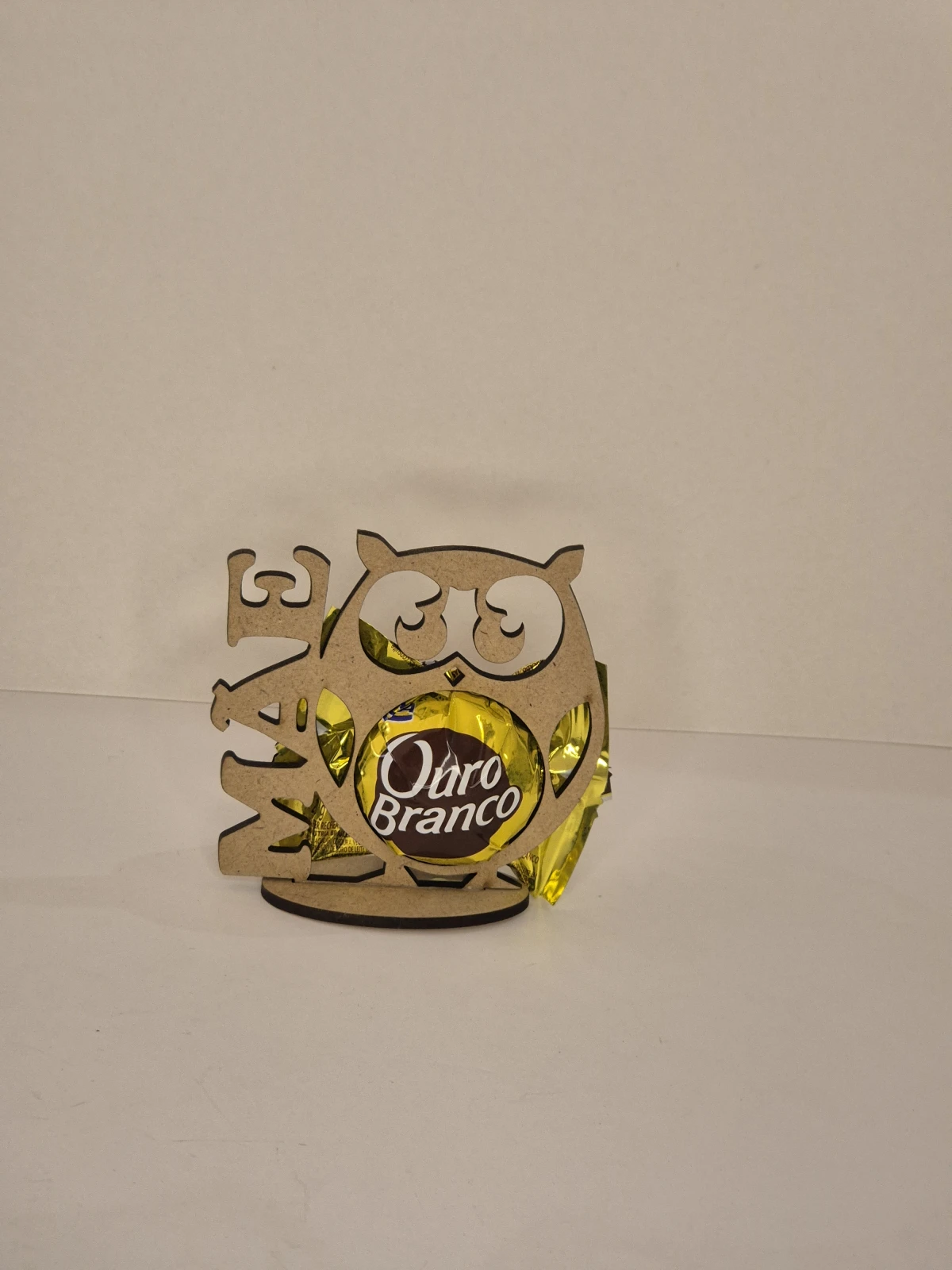 Mini Suporte Decorativo "Mãe Coruja" em MDF